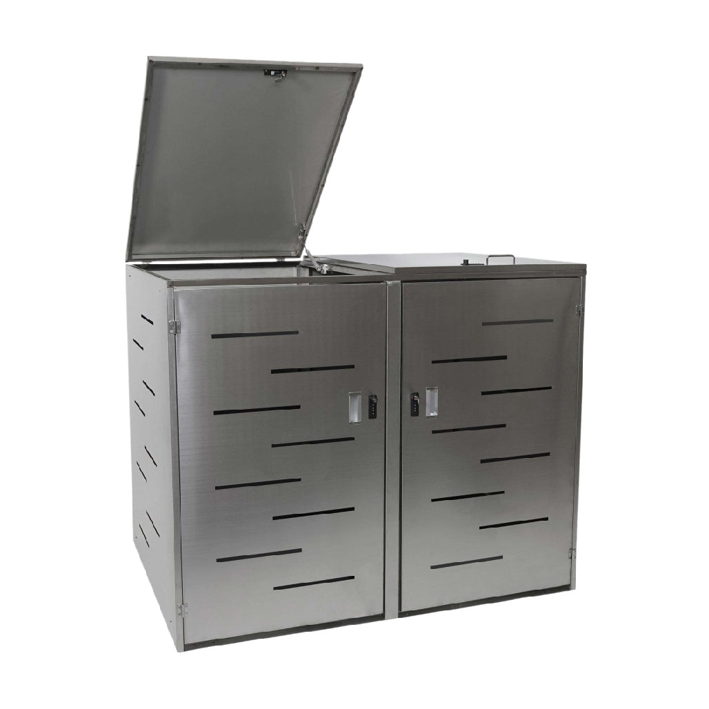 Outdoor Storage Box for Garden in Stainless Steel - 90 x 60 x 80