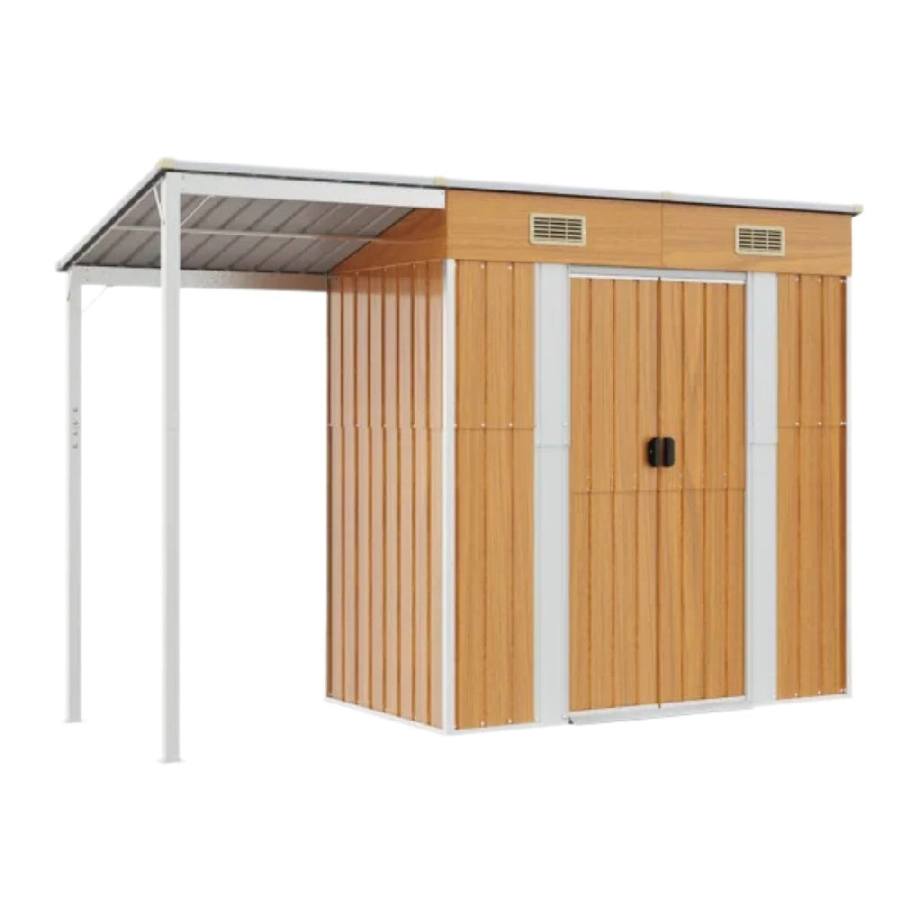 Garden Storage Shed for Outdoor Use in Metal - 150 x 100 x 200