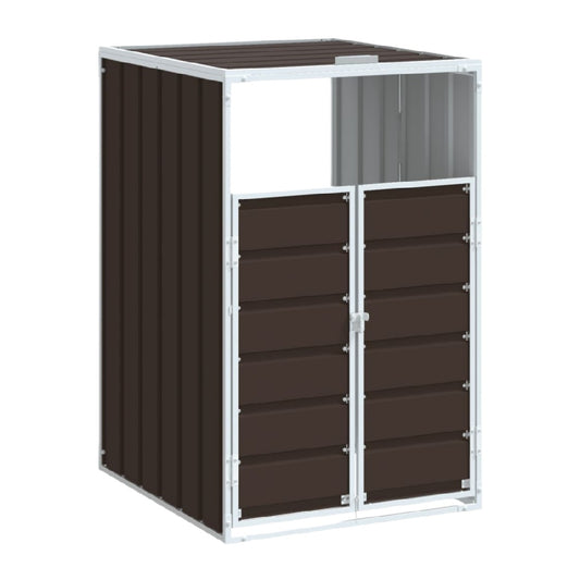 Outdoor storage shed for garden tools in metal - 90 x 70 x 120