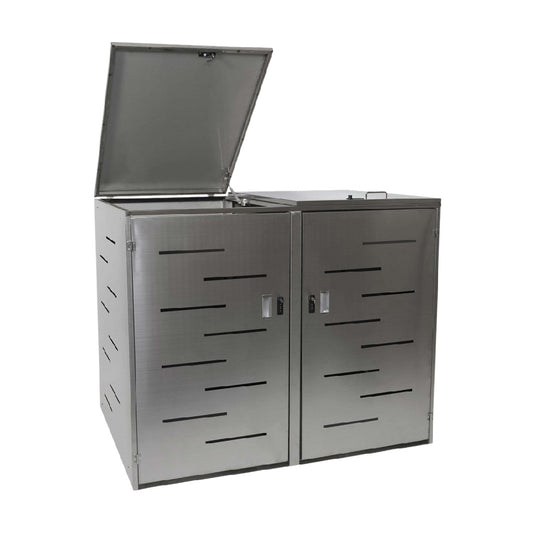 Outdoor Storage Box for Garden in Stainless Steel - 90 x 60 x 80